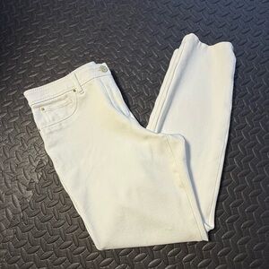 Chico's Juliet So Slimming Cream Ponte Pants Size 8